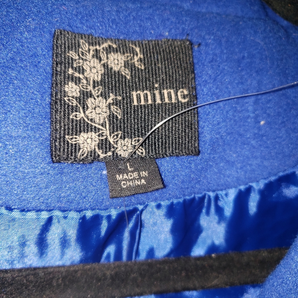 NWT Misses L Royal Blue Coat by Mine Jacket Preppy - Picture 4 of 4